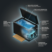 Cold Plunge Tub Designed for Home Recovery, Built-In Ice Maker, Cools to 33F, Ozone Disinfection, UV Resistant — How It Works