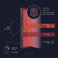 Red Light Therapy Panel Device – Full Body Panel, 630Nm 660Nm 810Nm 850Nm Red & near Infrared Light Therapy, 300 Quad Chip Leds, Brightness Control, Pulse Mode – ULTRA1500 — How It Works